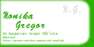 monika gregor business card